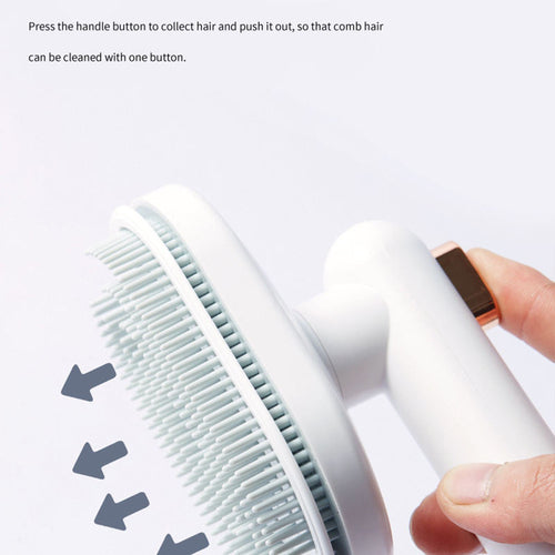 Pet Hair Removal Brush — Deep Deshedding Comb for Dogs & Cats