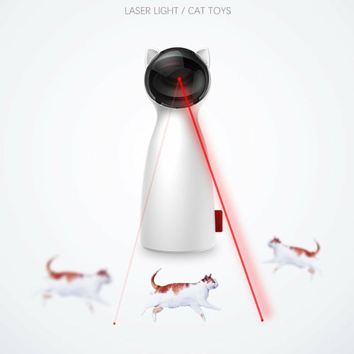 Smart Automatic Laser Cat Toy — Self-Rotating LED Interactive Chaser
