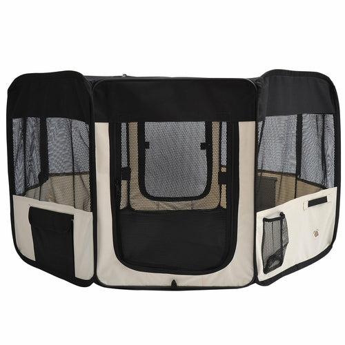 Foldable Pet Playpen & Tent — 49" Indoor/Outdoor Kennel for Puppies & Cats