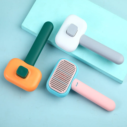 Detangling Grooming Comb for Cats & Dogs — Anti-Knot Massage Brush