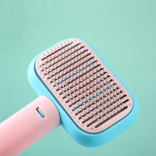 Detangling Grooming Comb for Cats & Dogs — Anti-Knot Massage Brush