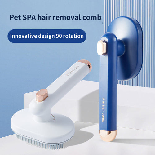 Pet Hair Removal Brush — Deep Deshedding Comb for Dogs & Cats