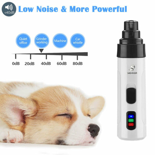 Cordless Electric Pet Nail Trimmer — Quiet & Stress-Free Nail Filing