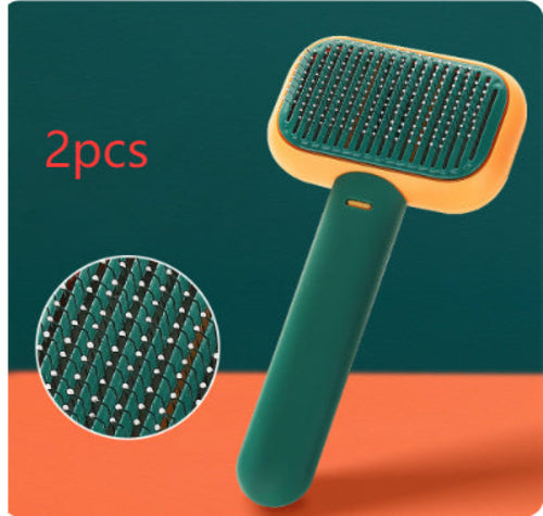 Detangling Grooming Comb for Cats & Dogs — Anti-Knot Massage Brush