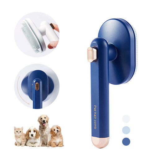 Pet Hair Removal Brush — Deep Deshedding Comb for Dogs & Cats