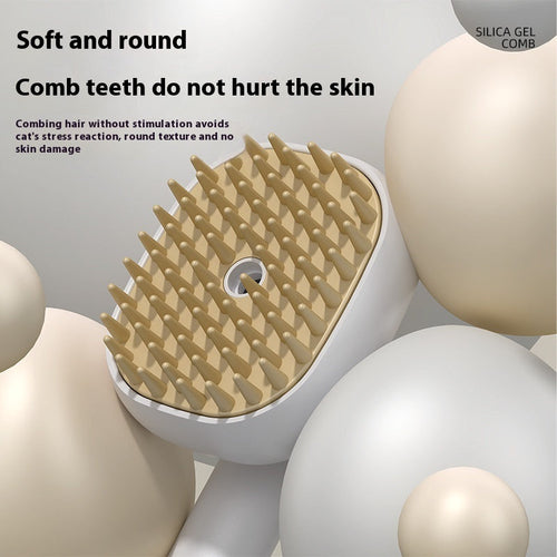 Electric Spray Massage Comb for Cats & Dogs — One-Click Mist + Detangle