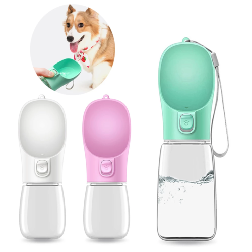 Outdoor Pet Water Bottle — Travel Feeder & Water Dispenser for Dogs & Cats (350ml / 550ml)