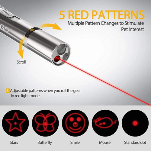 7-in-1 LED Laser Pointer Cat Toy — Interactive Training & Exercise Tool