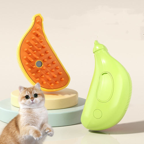 3-in-1 Steam Grooming Brush for Cats & Dogs — Clean, Massage & Detangle